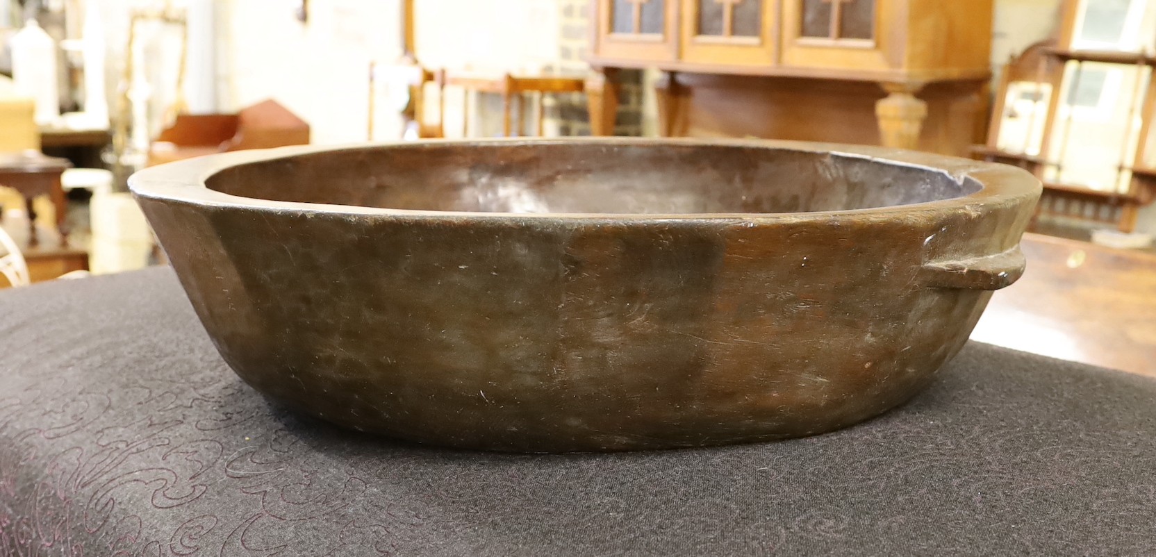 A large Korean wood mazer, diameter 77cm